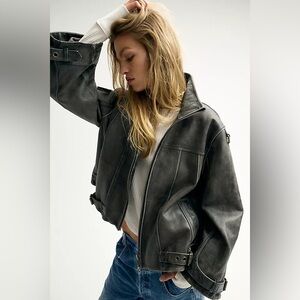 We The Free Rugged Leather Jacket